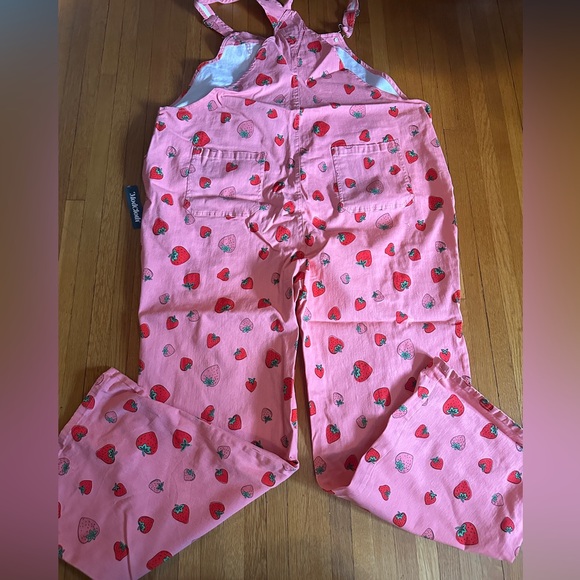ModCloth Pink Strawberry Overalls, Size 24W, NWT - Picture 8 of 11